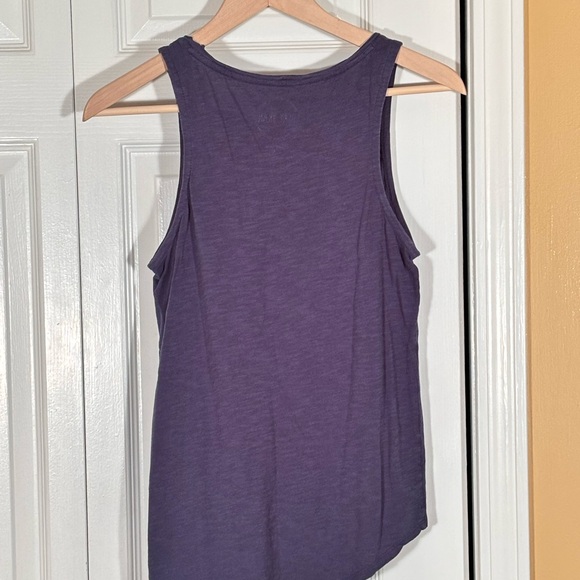 Luck Brand Navy Sleevless Top with Patterned Design - Picture 6 of 9